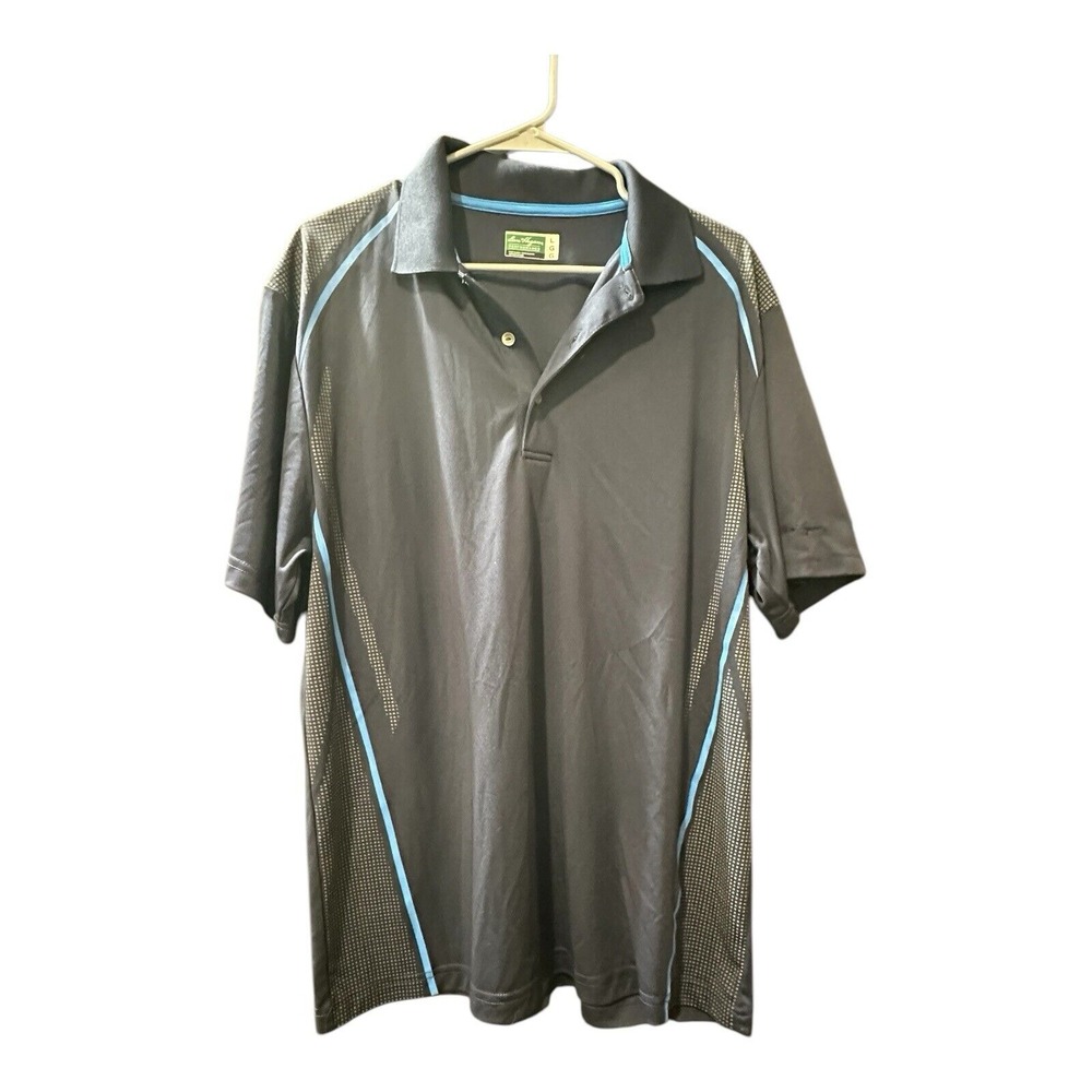 BEN‎ HOGAN PERFORMANCE Polo Shirt, Men's Large, Blue Two Tone Vented Golf EUC